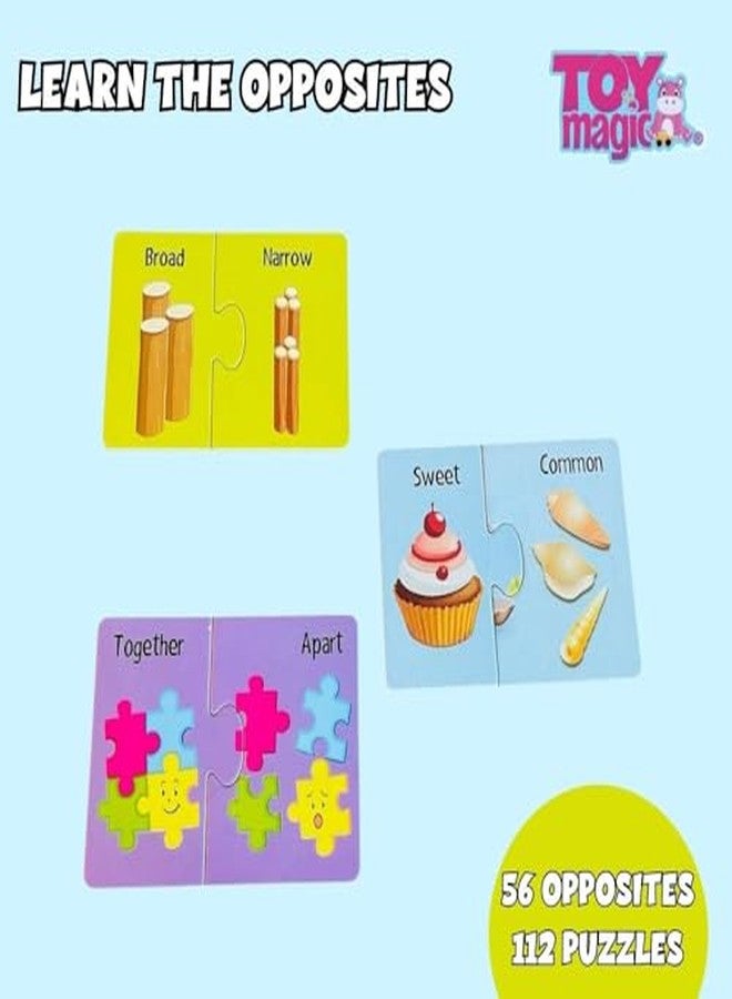 ToyMagic Opposites Early Learning Puzzle for Kids | 56 Sets - 112 Pieces | Educational Game for Toddlers Ages 3 & Up | Montessori Toy & Gift for Boys & Girls - Image 3